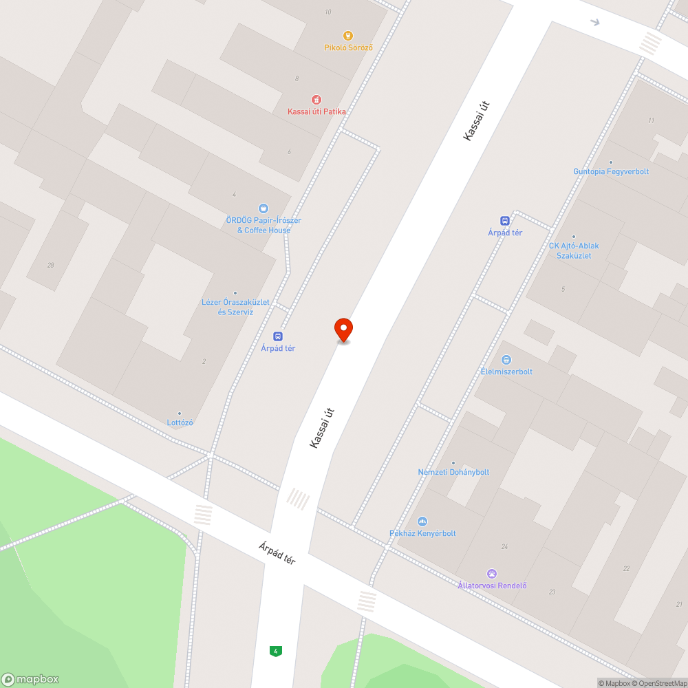 Hibás Citylight bejelentés helye