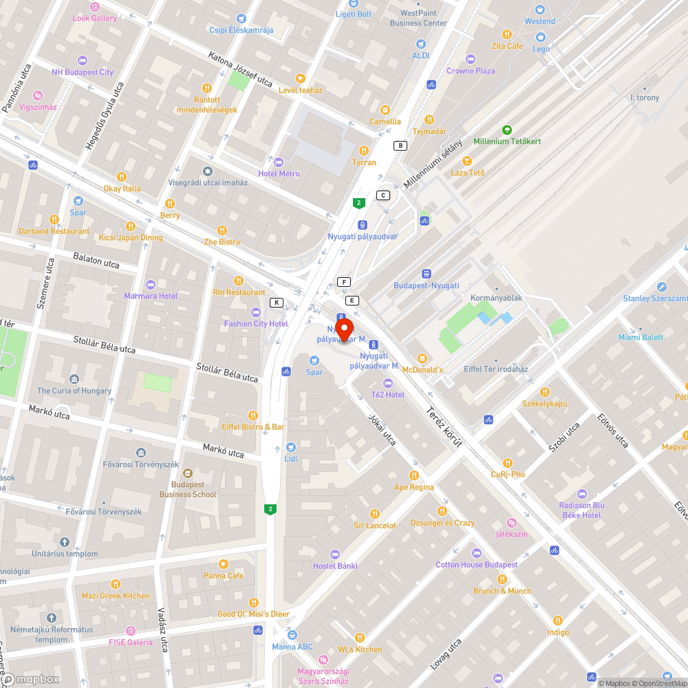 Elhanyagolt Nyugati téri padok bejelentés helye