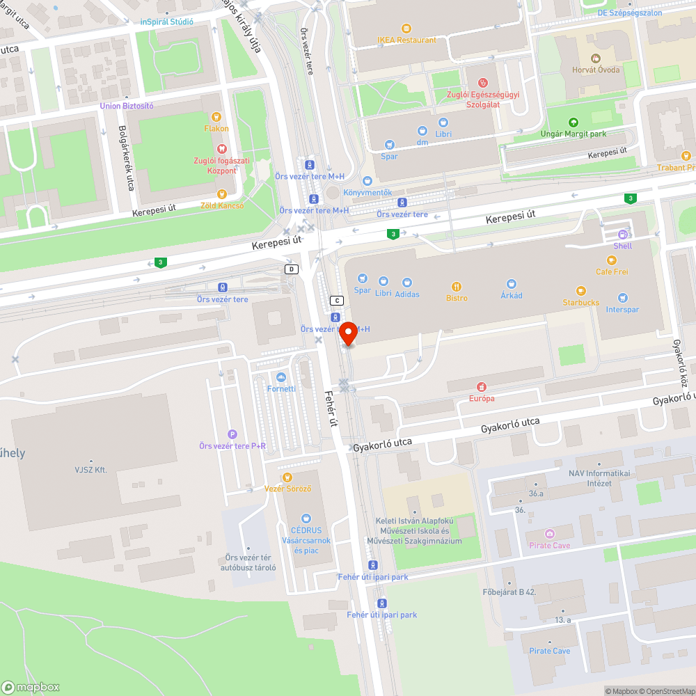 Kiégett virág- és növényágyás bejelentés helye