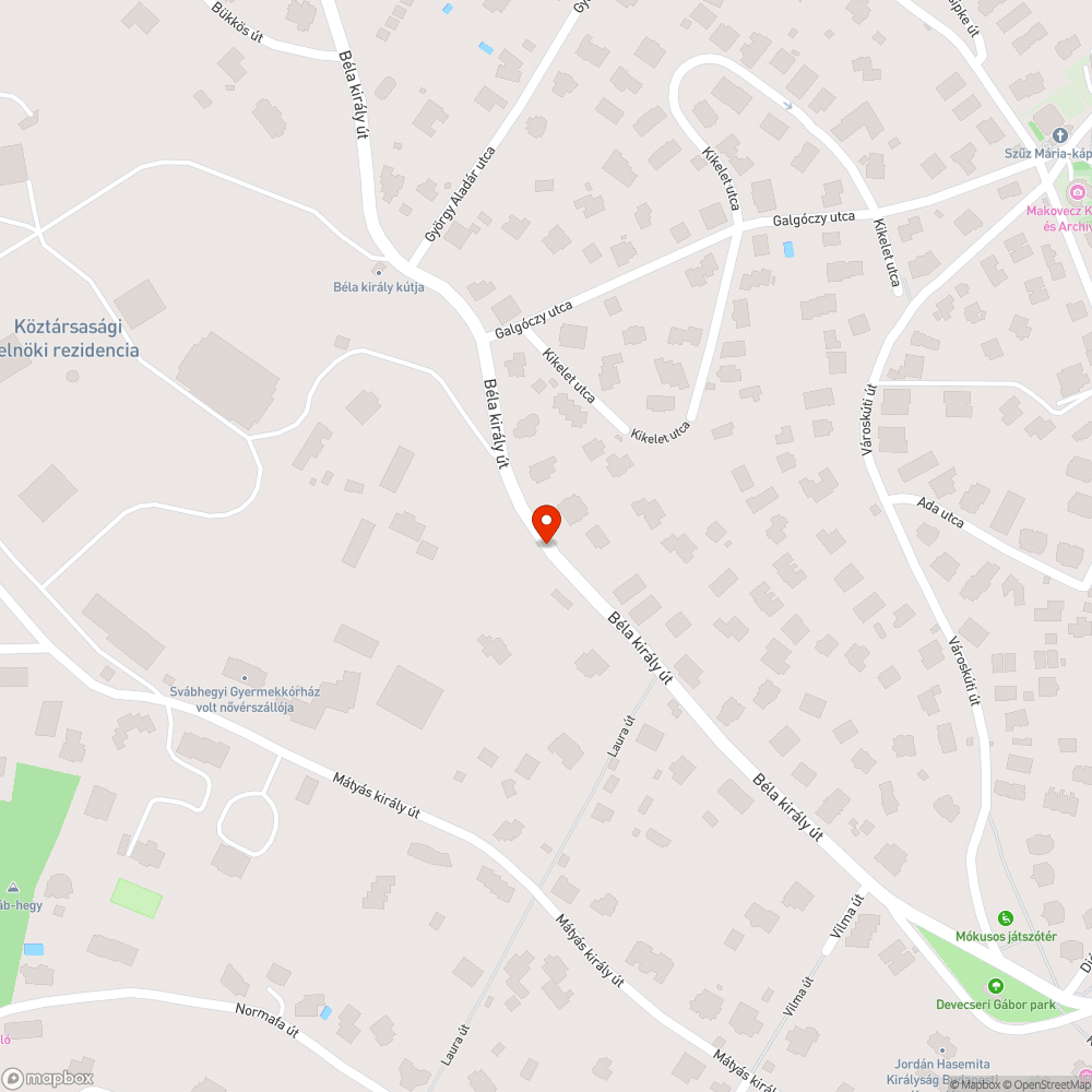 Sebesség! bejelentés helye