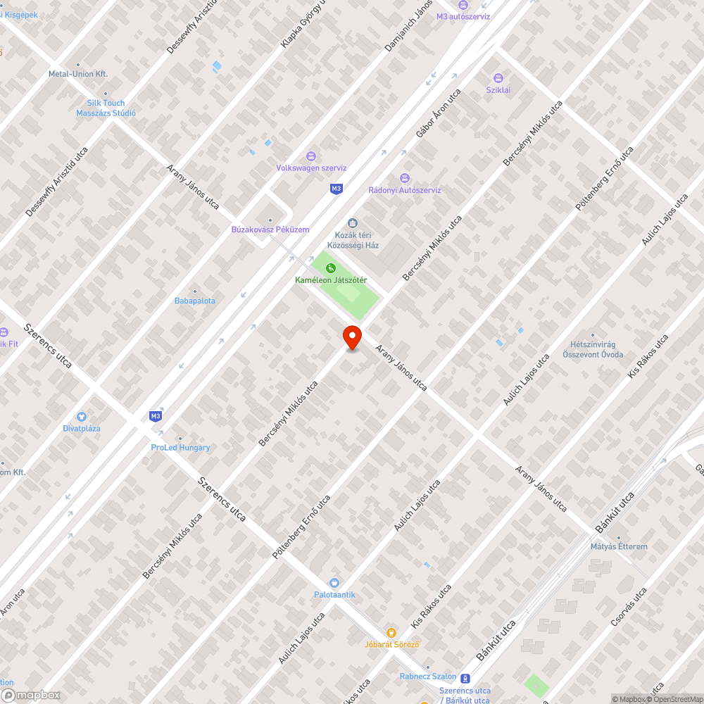 Kozák téri megállóba pad kérése bejelentés helye