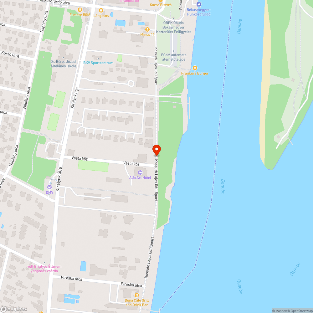 Leszakadt faág bejelentés helye