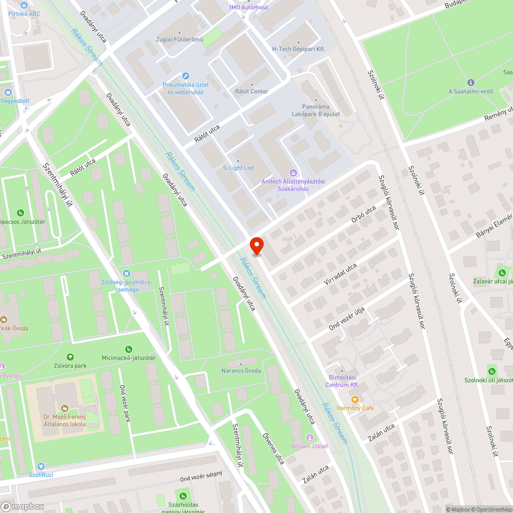 Elhagyott jàrmű bejelentés helye