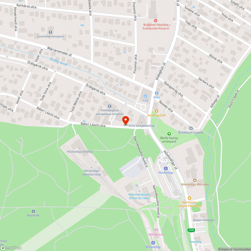 Forgalomtól túlterhelt utca bejelentés helye