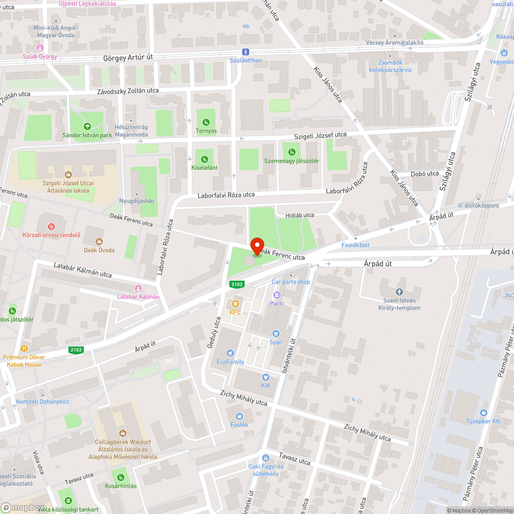 Hosszú piros lámpa bejelentés helye