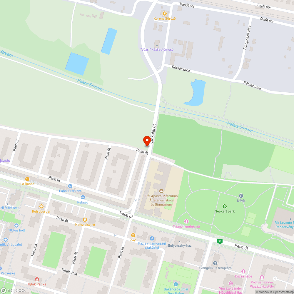 Lekopott útfestés bejelentés helye