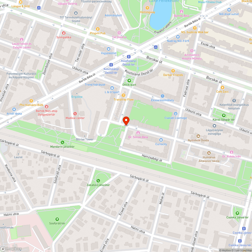 Biciklitároló fejlesztés bejelentés helye