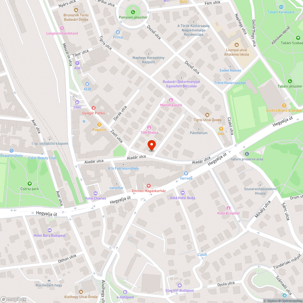 Feltöredezett járda bejelentés helye