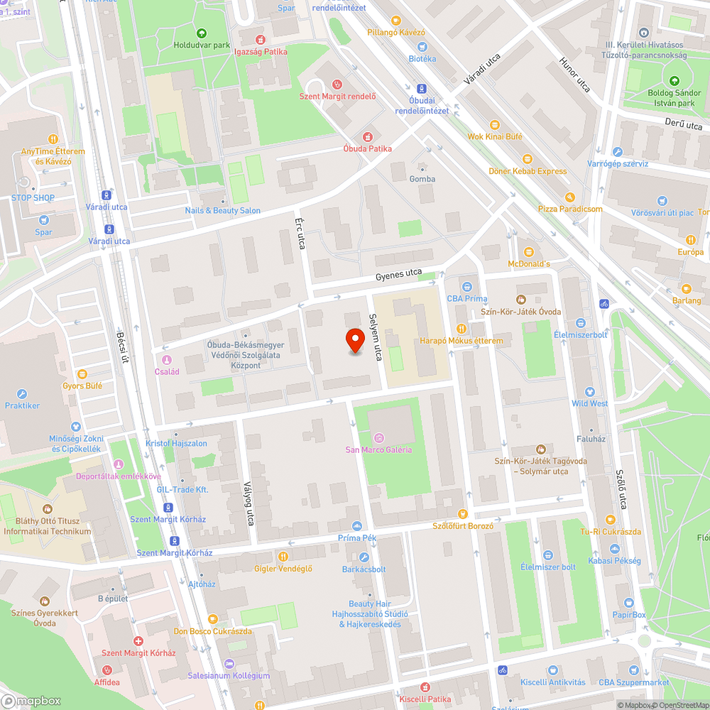 Beszakadt járda bejelentés helye