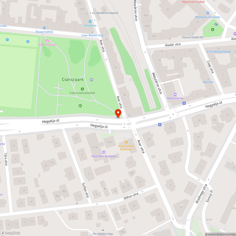 Zsákok és zöldhulladék bejelentés helye