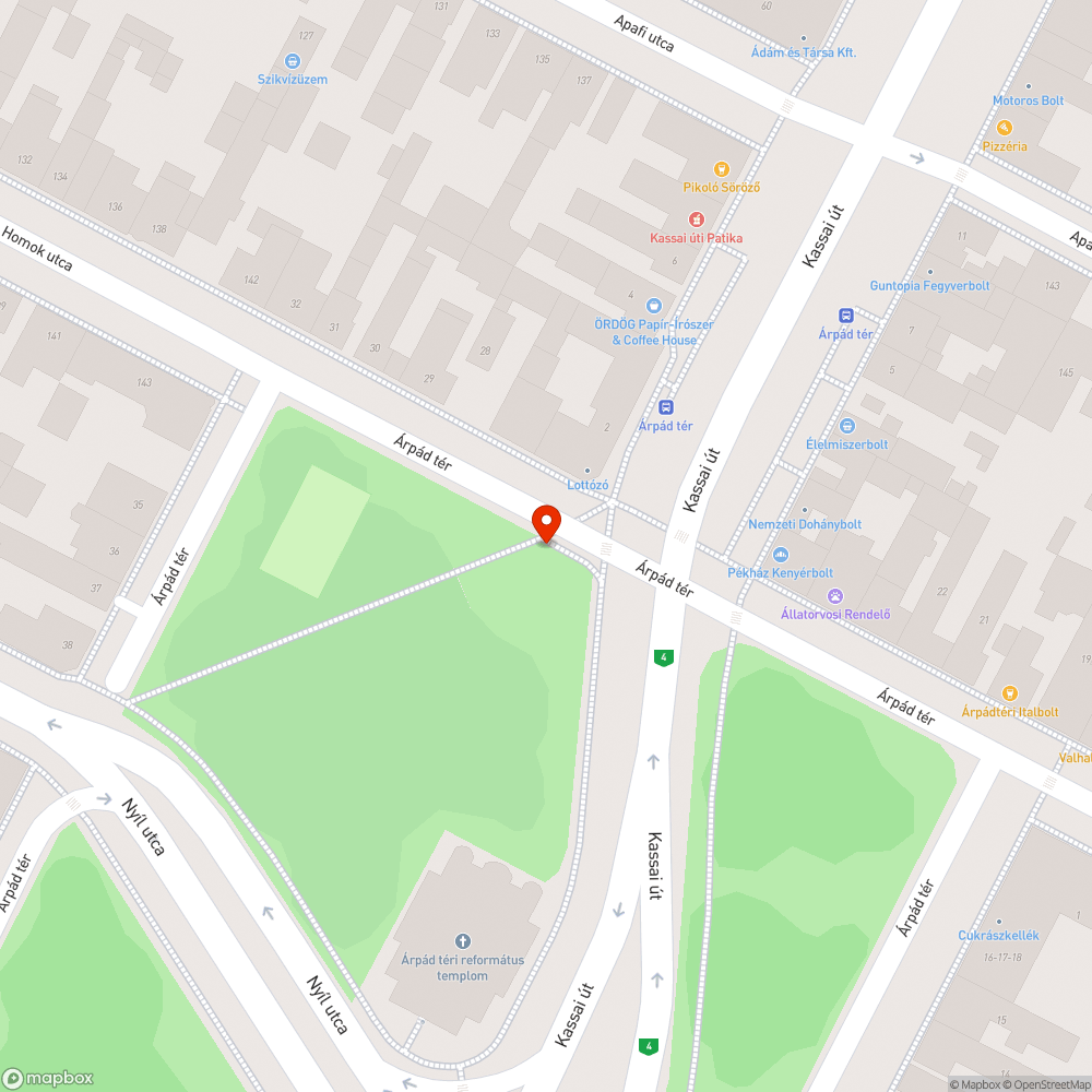 Köztéri szeméttároló ürítés bejelentés helye