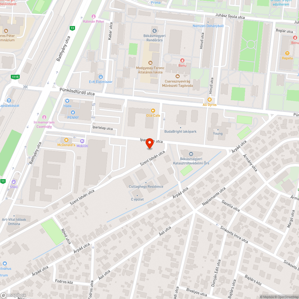 Méteres gaz bejelentés helye