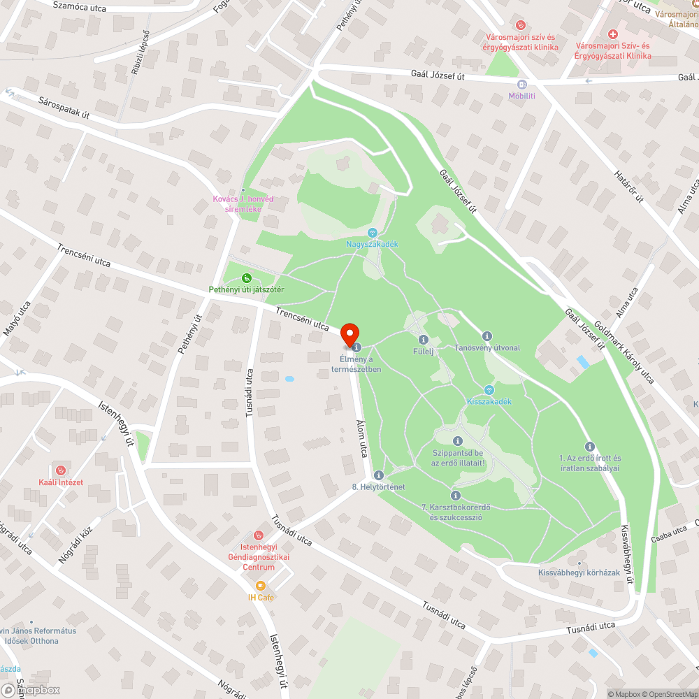 Letörött tábla bejelentés helye