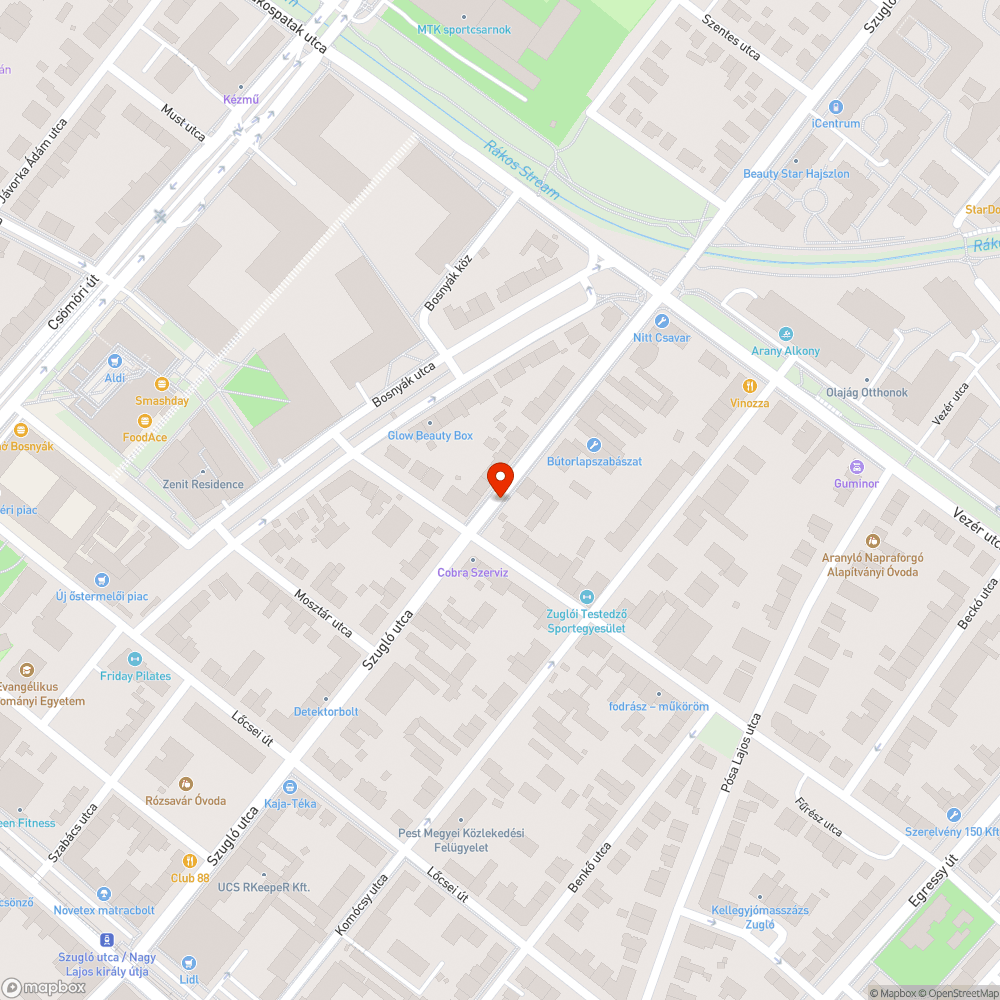 Elhagyott autó bejelentés helye