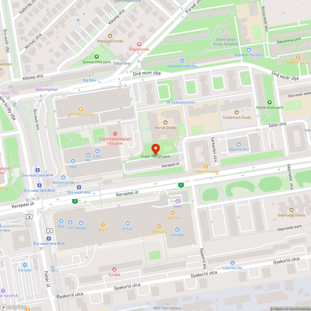 Szétszórt szemét bejelentés helye