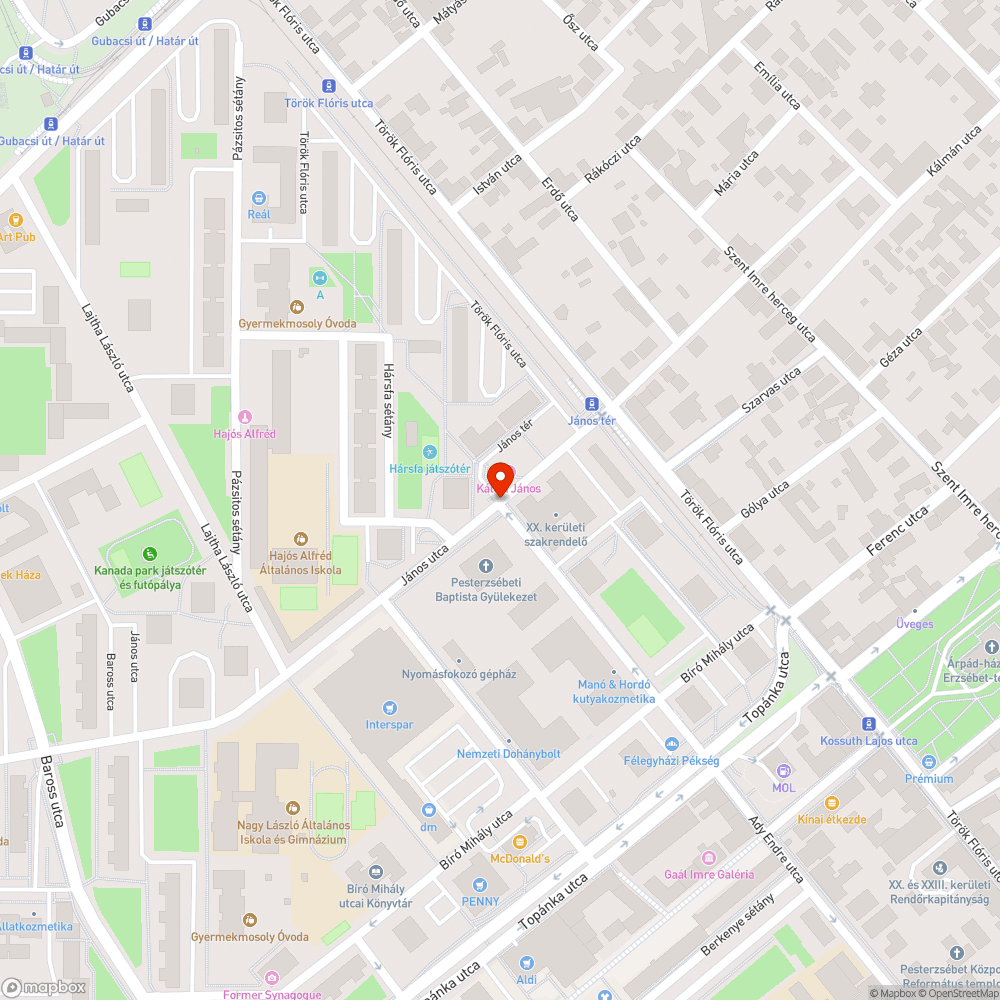 Magas szegély a zebránál bejelentés helye