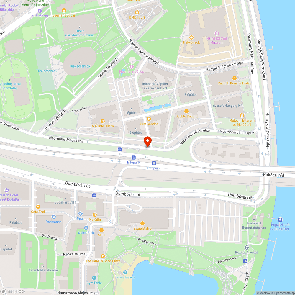 Neumann János utca kétirányúsítása kerékpárok számára bejelentés helye