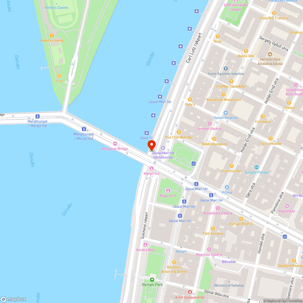 Két ágyás a pesti hídfőnél bejelentés helye