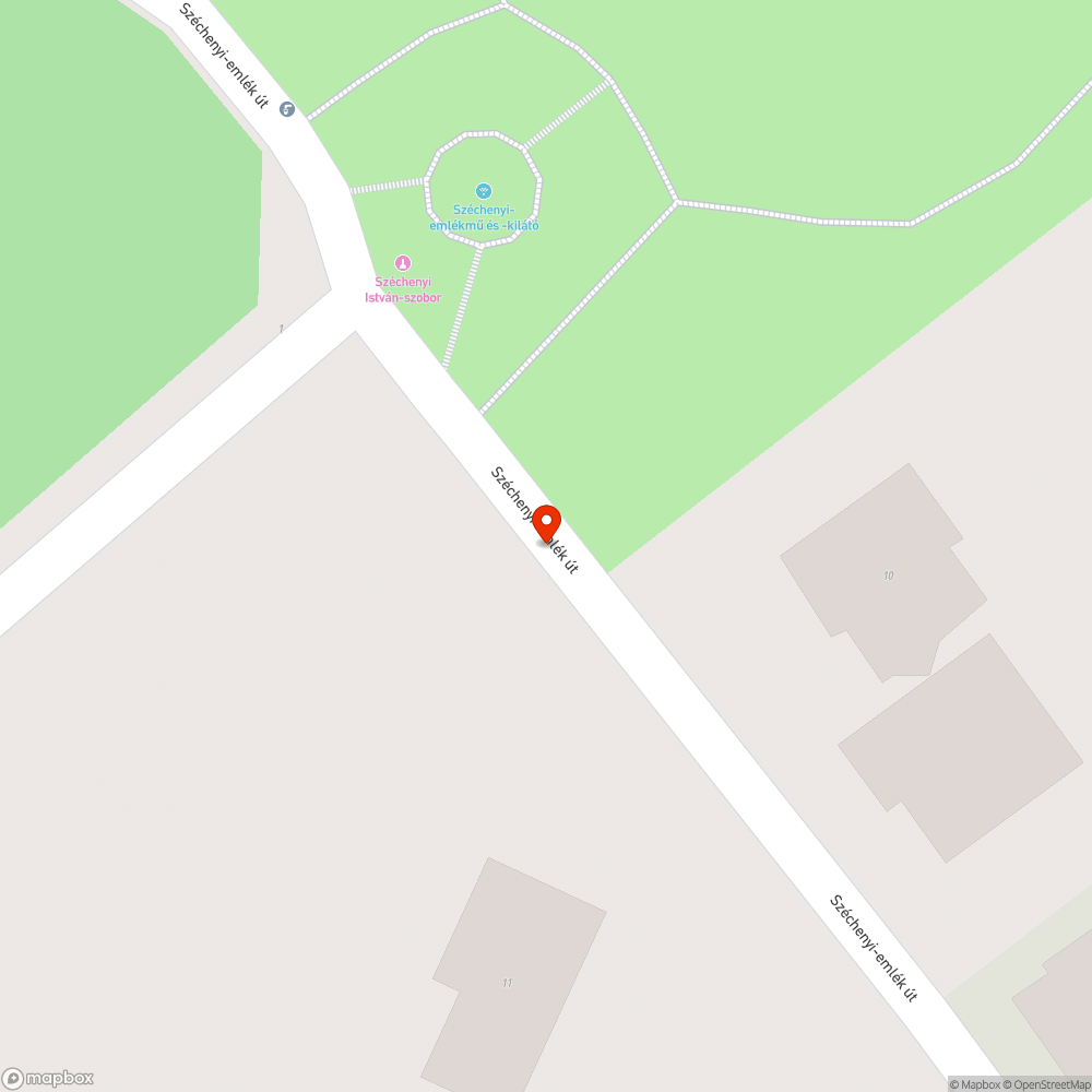 Széchenyi-emlékmű melletti parkoló feltöltése bejelentés helye