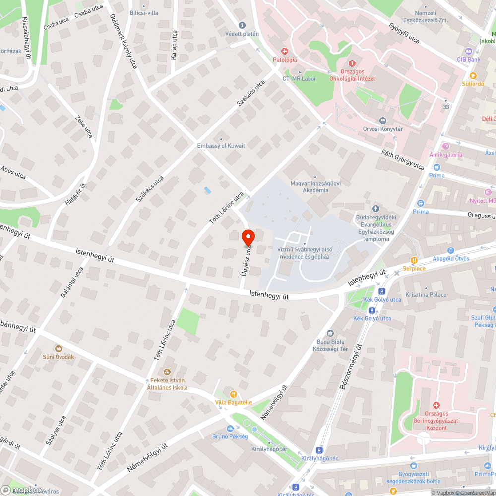 Folyamatos járdára parkolás bejelentés helye