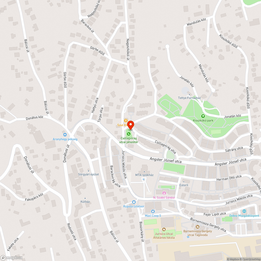 Eldugult ivókút bejelentés helye