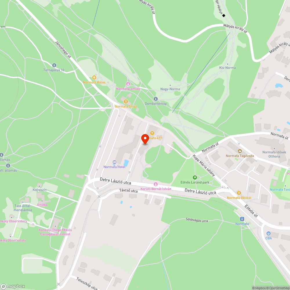 Normafa látogató központ mosdó állapot bejelentés helye