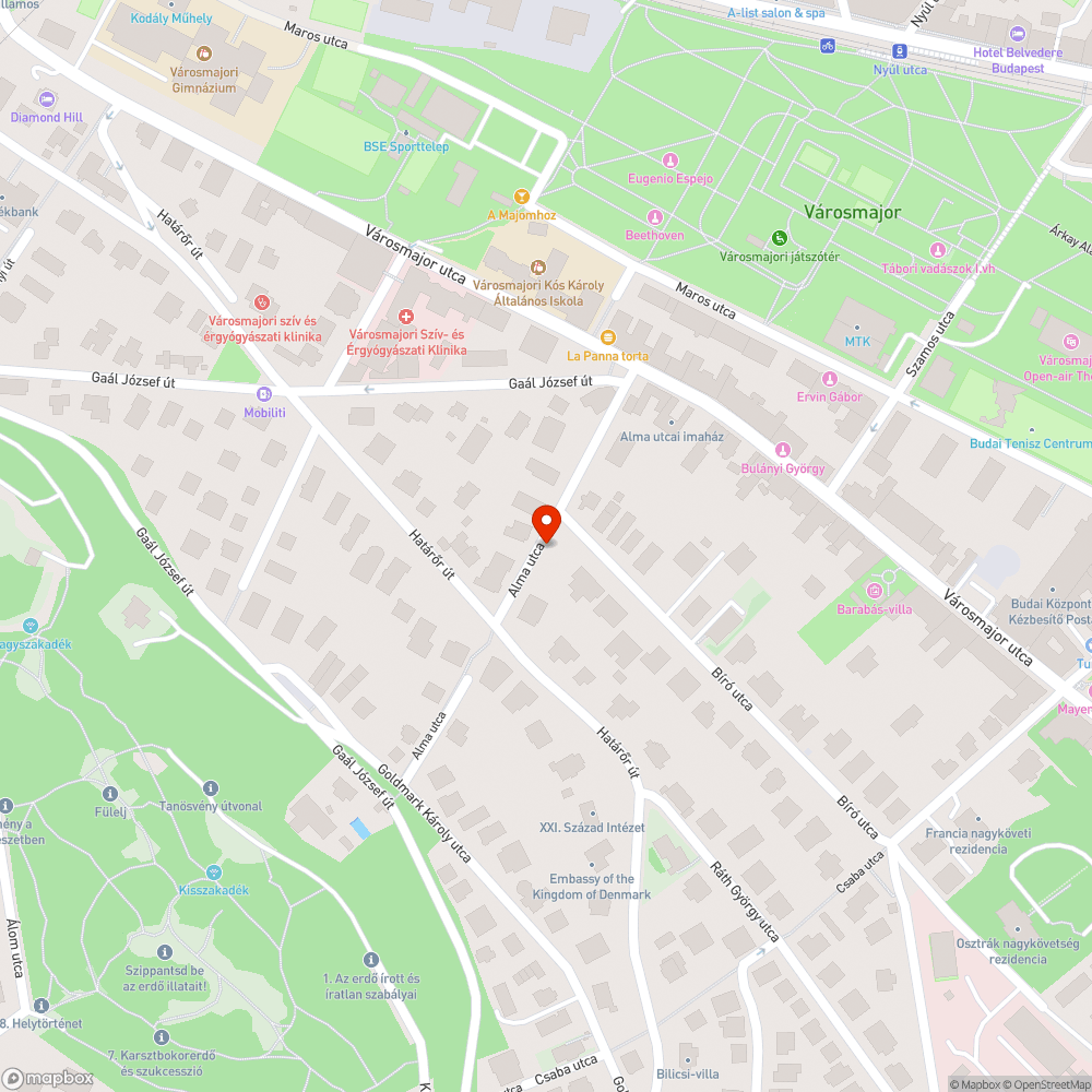 Kissvábhegy, mint átjáróház II bejelentés helye