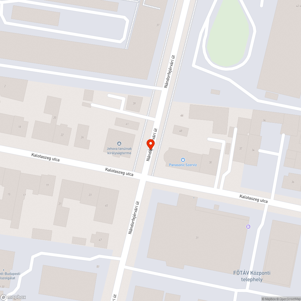 Mely kátyú bejelentés helye