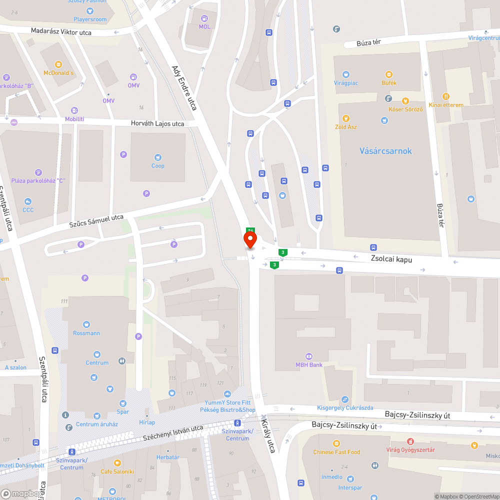 Lekopott a gyalogátkelő felfestése bejelentés helye