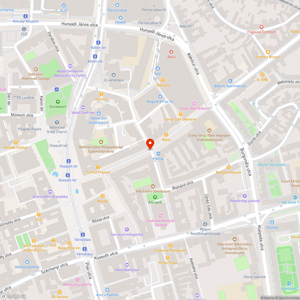 Beszakadt járda bejelentés helye