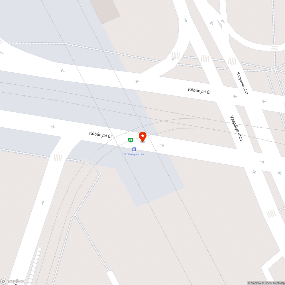 Vastag kábel keresztül a járdán bejelentés helye