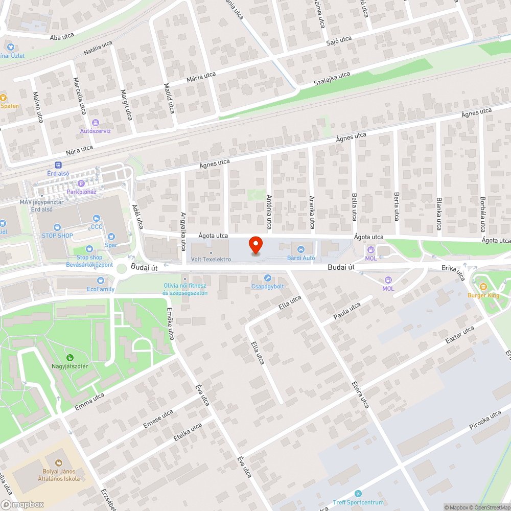 Szemét és gaz a városközpontban bejelentés helye