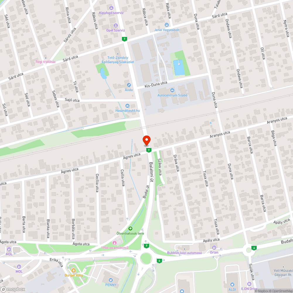 Magas fű és gyom a 7 út mellett bejelentés helye