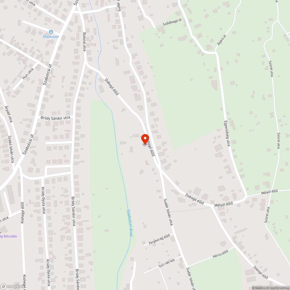 Csalánmező bejelentés helye