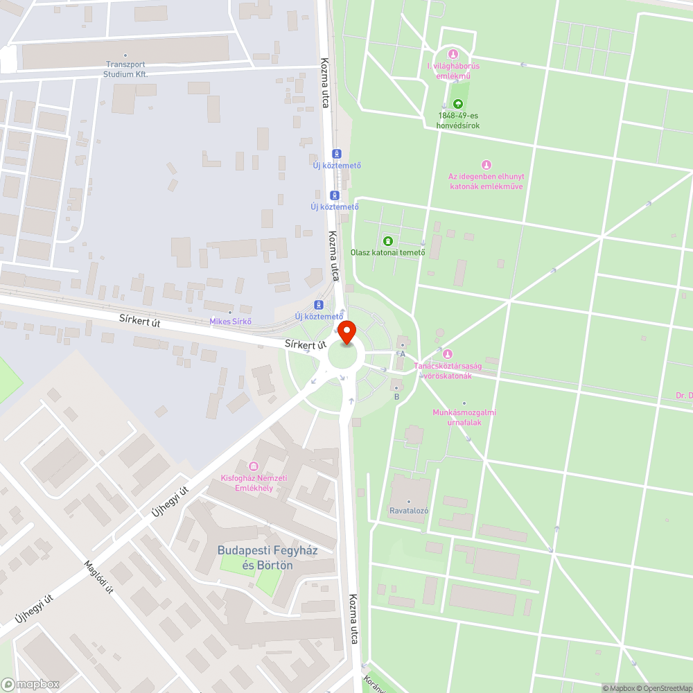 Nagyon megkopott zebrák a körforgalomban bejelentés helye