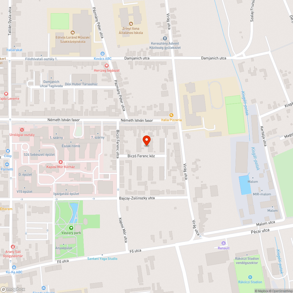 Patkánylyukak a Biczó közben bejelentés helye