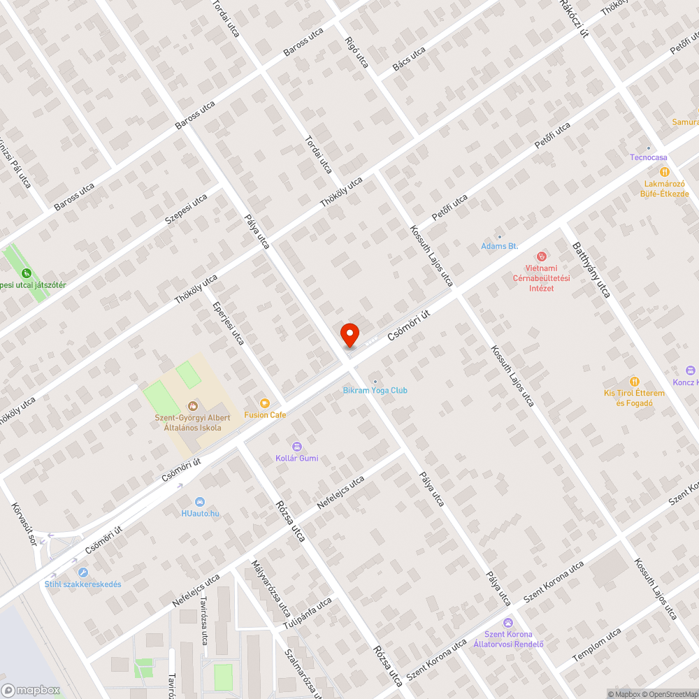 Akácos növény bejelentés helye