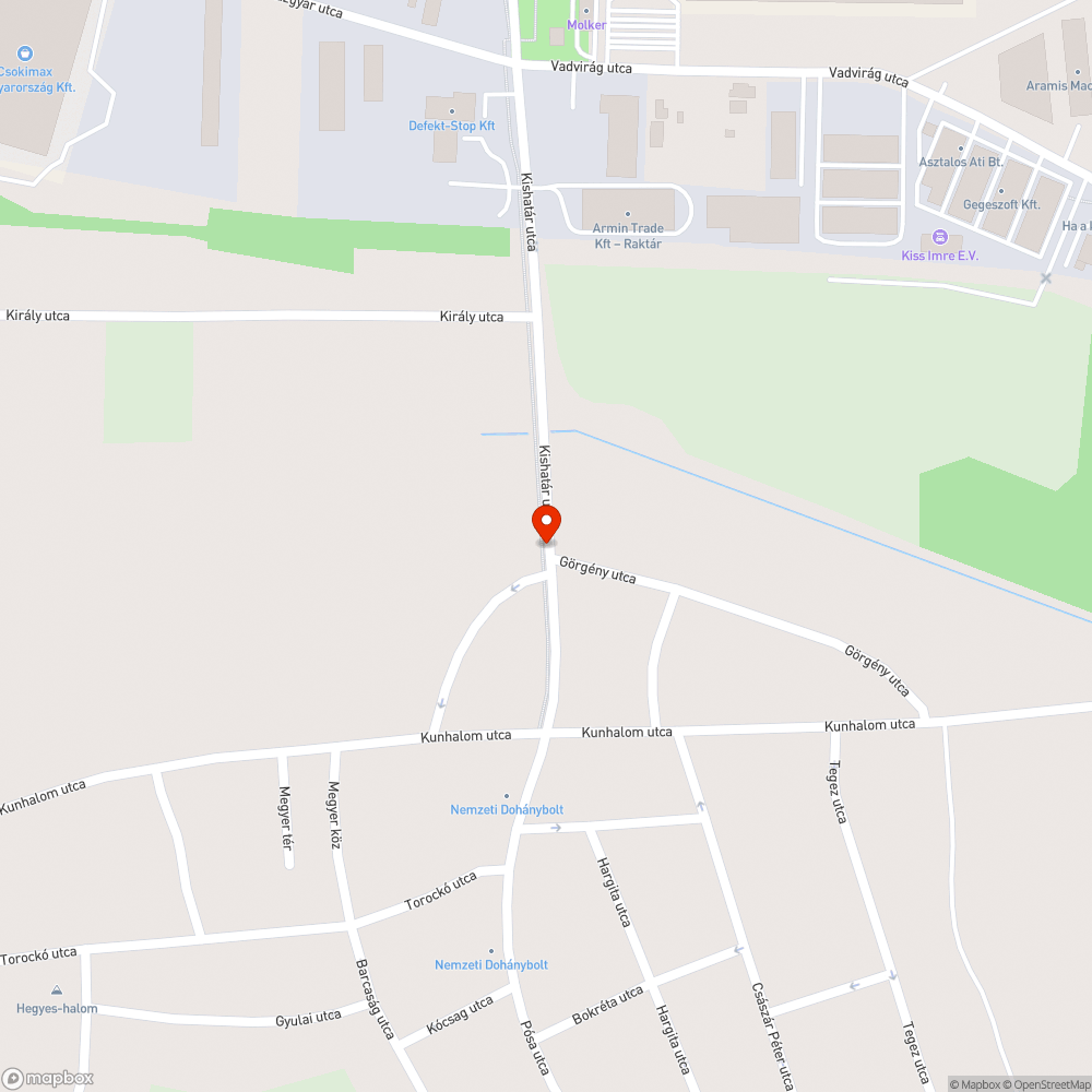 Veszélyes bukkanó a kerékpárúton bejelentés helye