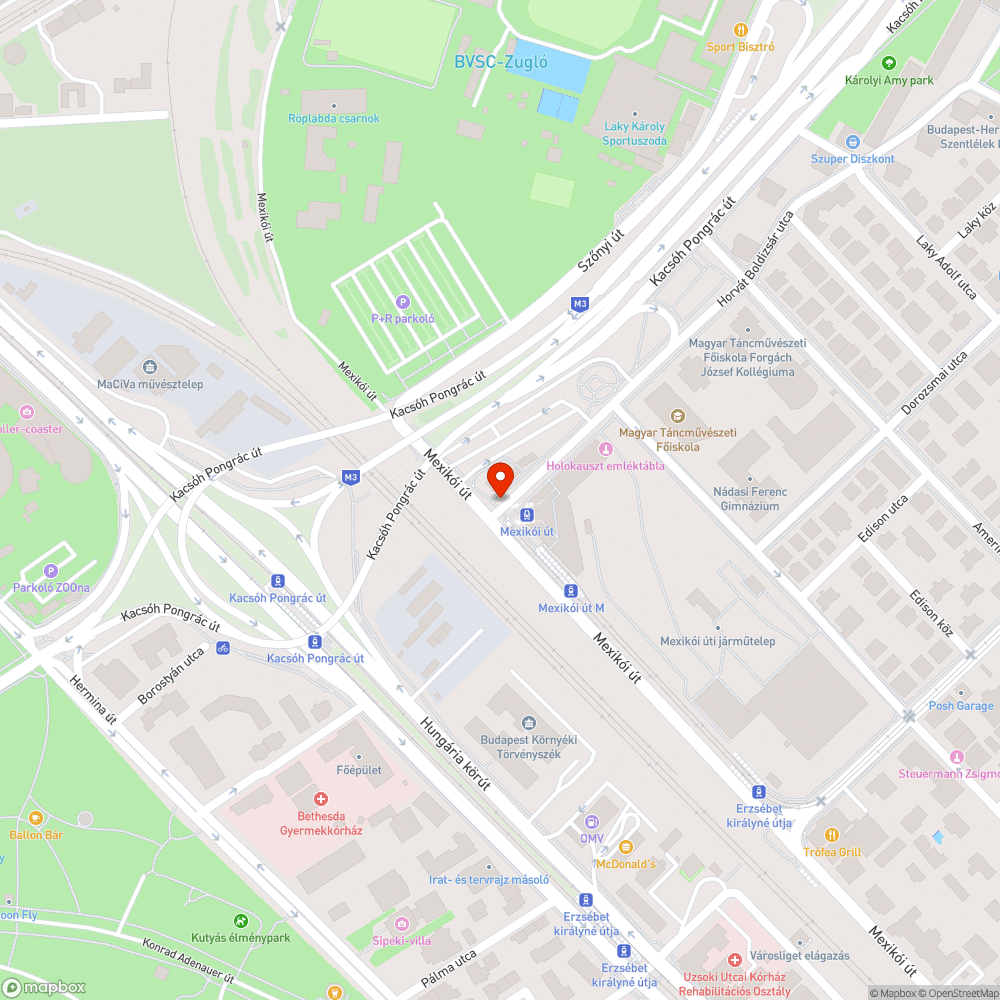 Szinte teljesen elkopott gyalogátkelő bejelentés helye