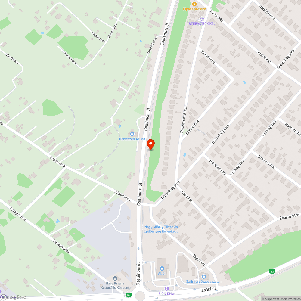 Hiányos pad bejelentés helye