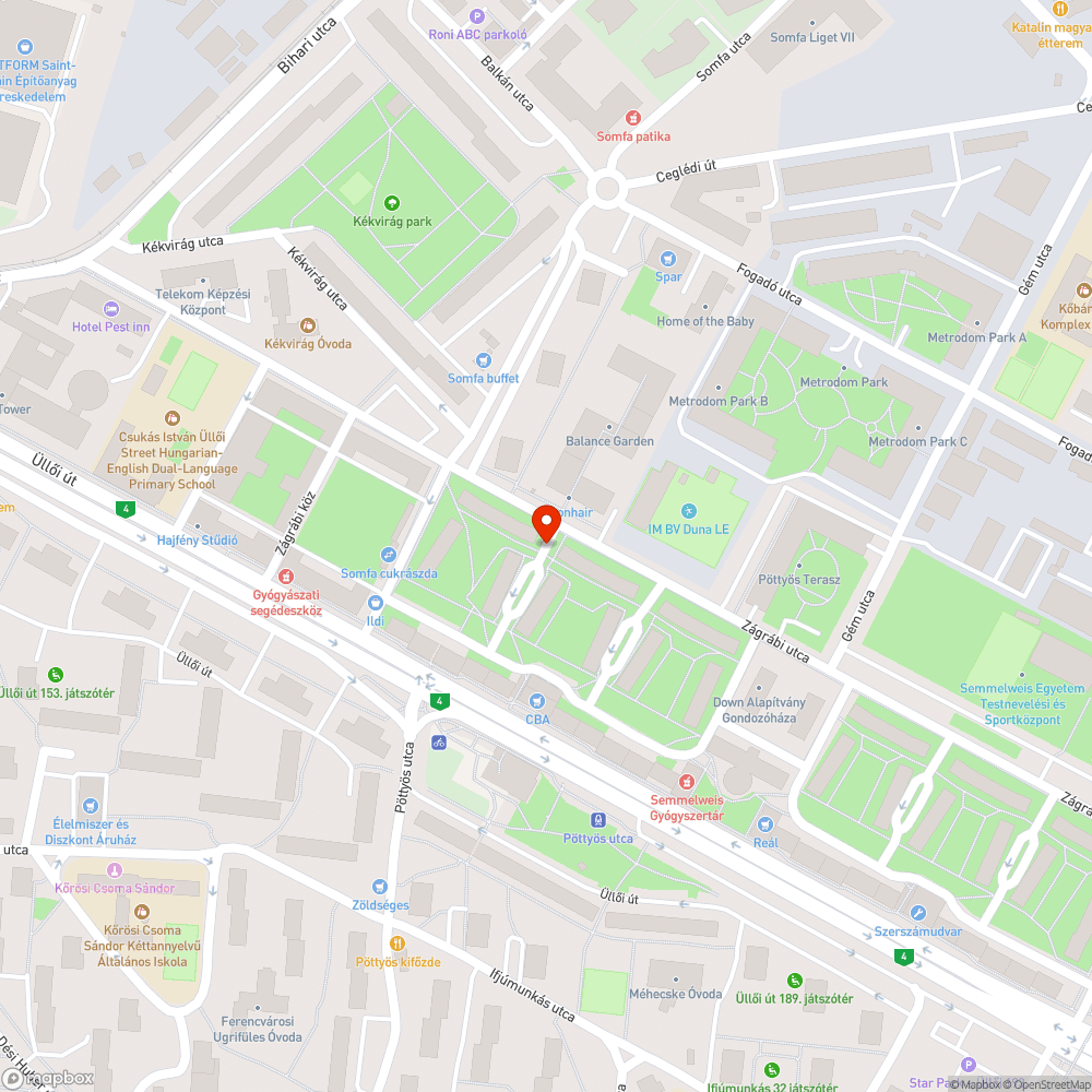 Hiányzó járdaszakasz bejelentés helye