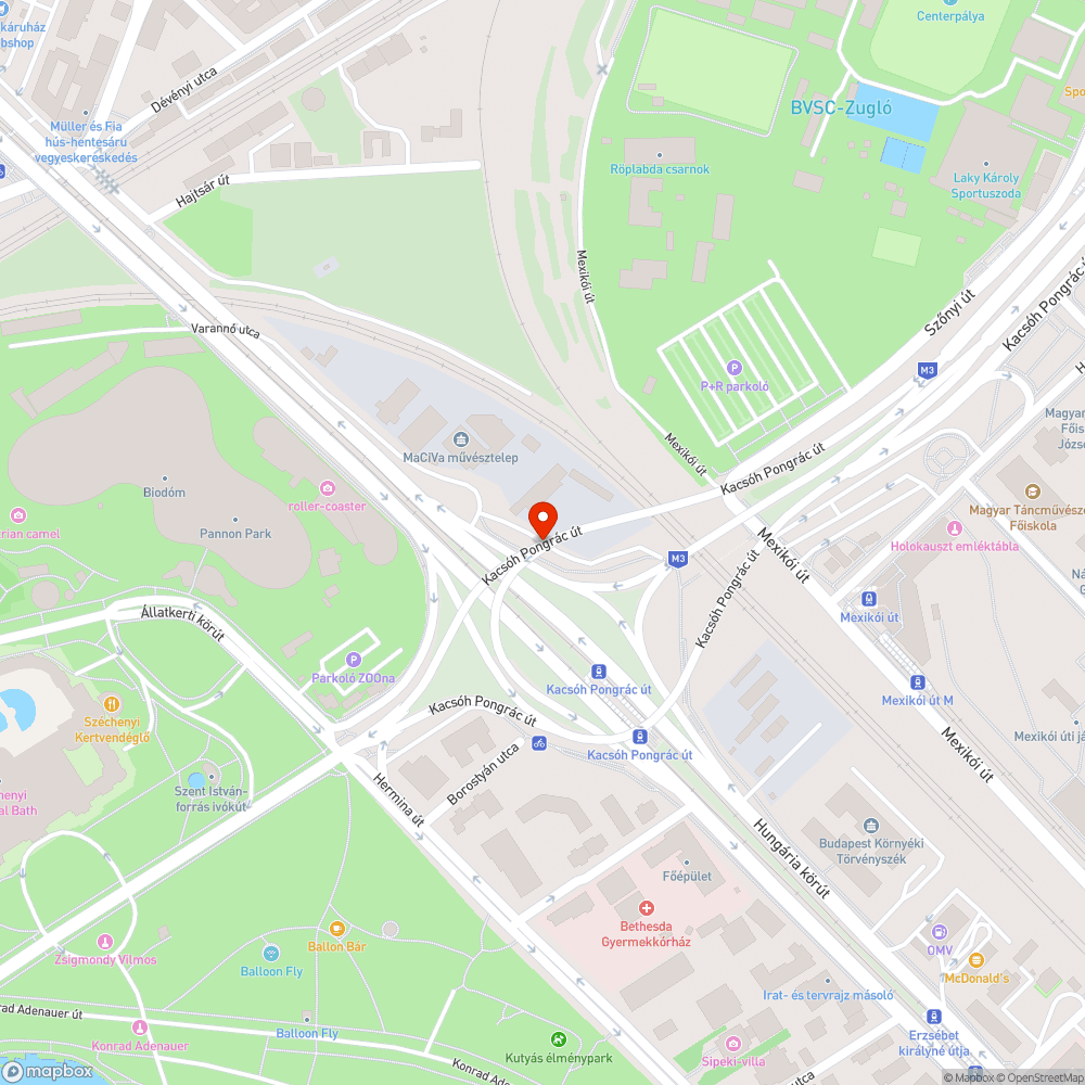 Balesetveszélyes fa bejelentés helye