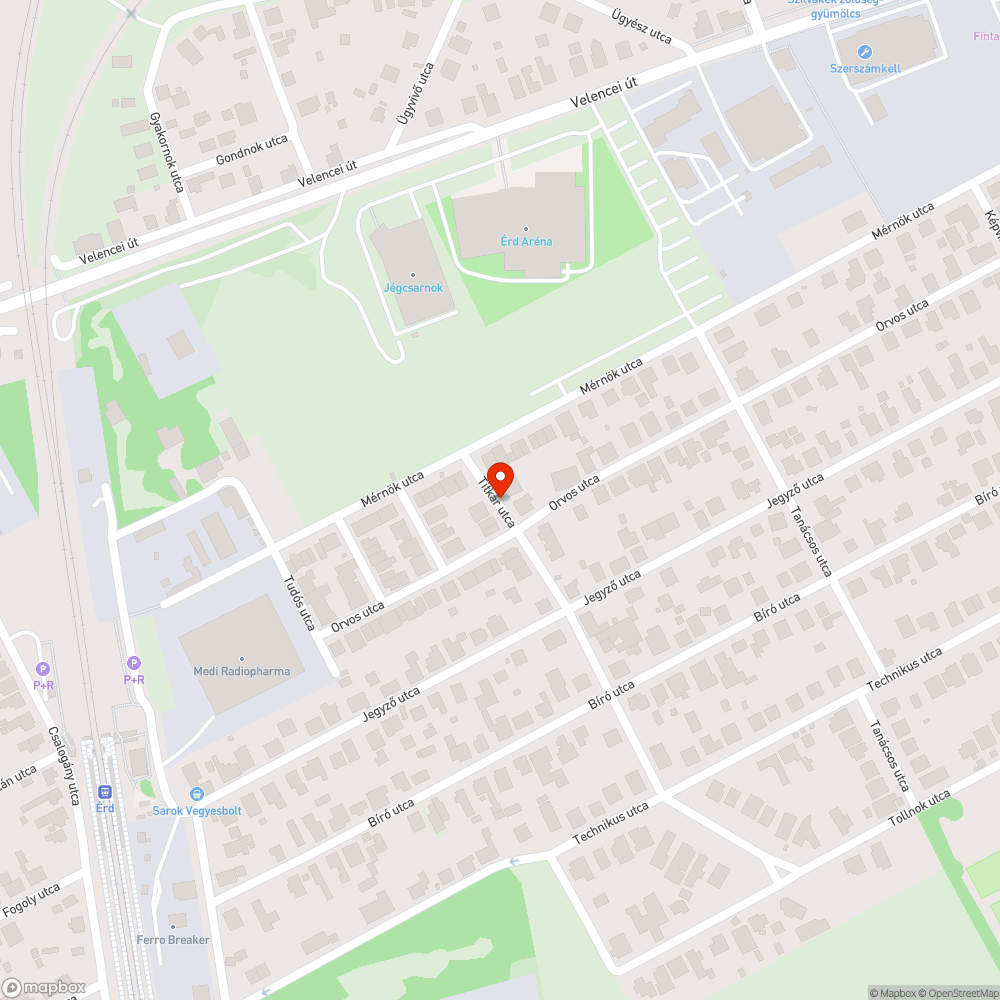 Kátyú bejelentés helye