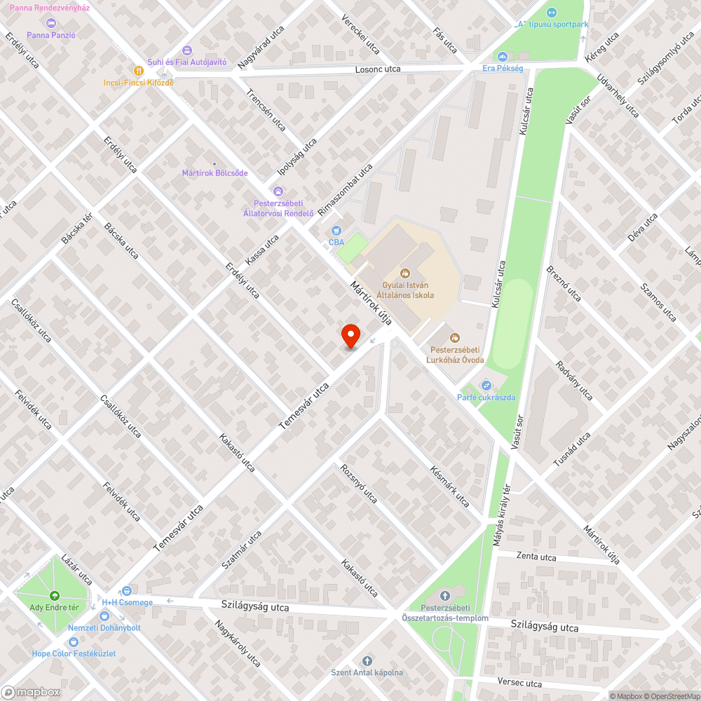 Kiszáradt fák bejelentés helye