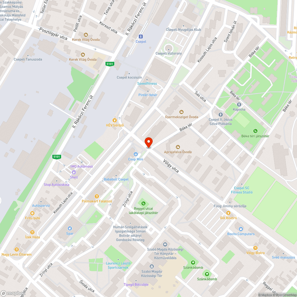 Útsüllyedés bejelentés helye