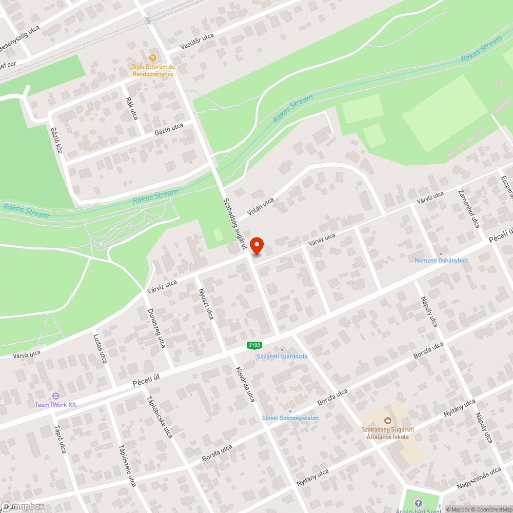 Balesetveszélyes járda bejelentés helye