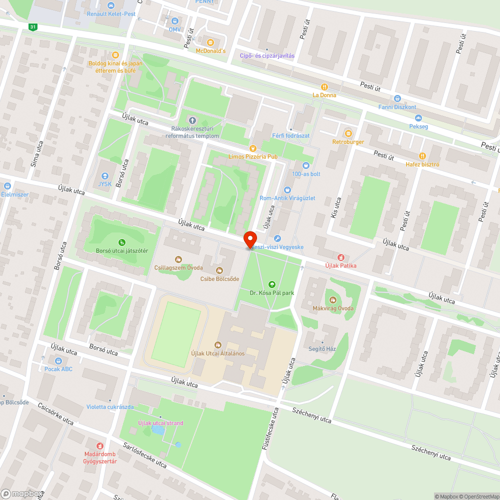 Veszélyes játszótér bejelentés helye