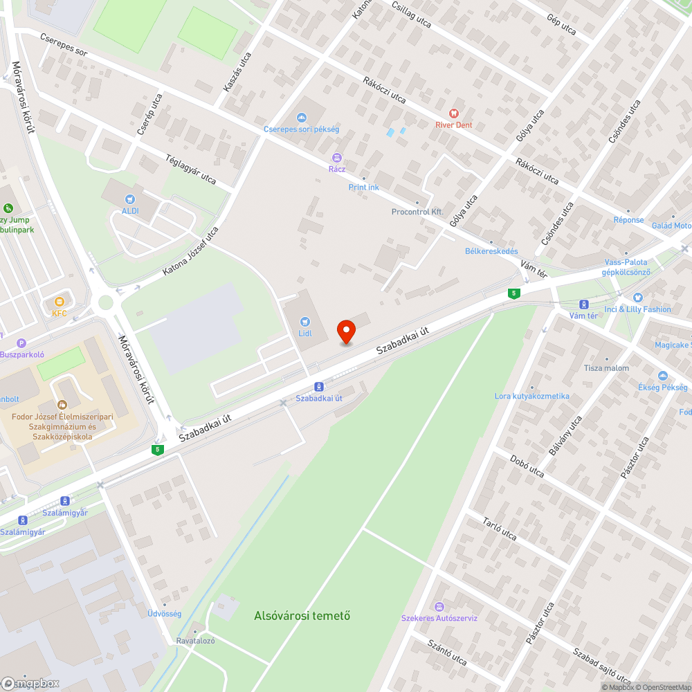 Kiszáradt fák bejelentés helye