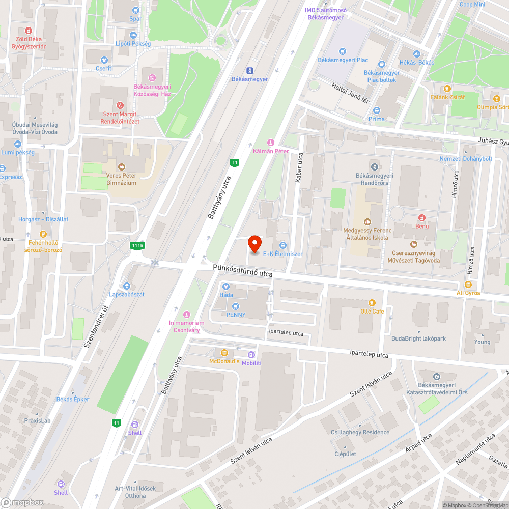 Szemét bejelentés helye