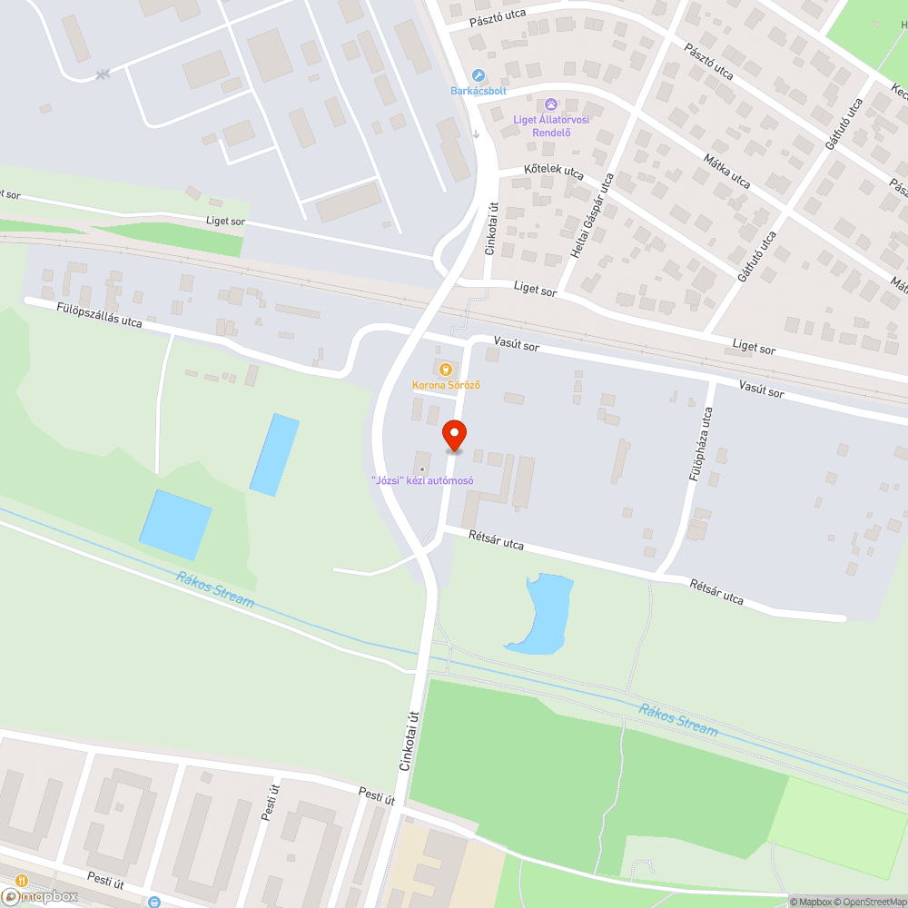 Kivont jármű bejelentés helye